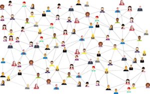 A web of connected individuals.